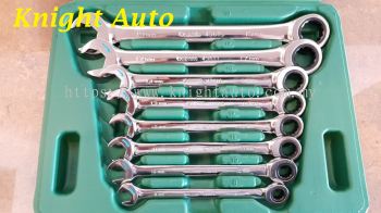 Sata 09079 Combination Gear Wrench 8pc, 8-19m ID888508 ID33036