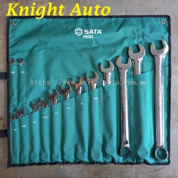 Sata 09069 Combination Wrench Set 14pc, 3/8'-1-1/4', SAE ID31638