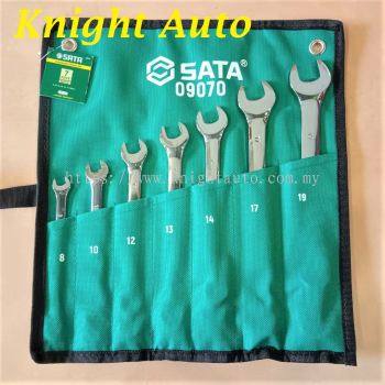 SATA 09070 Combination Wrench Set 7pc, 8mm-19mm, Metric, 1kg,    ID558545