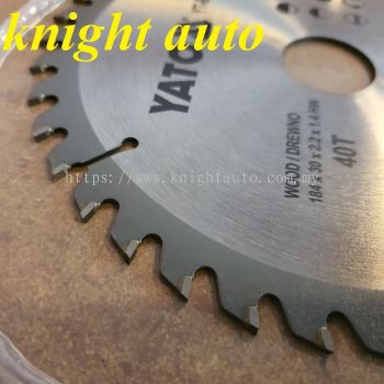 Yato YT-6061T 184X30X2.2X1.4HW 40T 8400min Circular Saw Blade (  for YT82172BS 1500W Sliding Mitre Saw ) ID33076