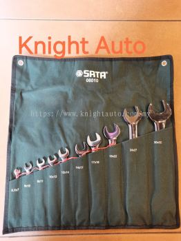 SATA 08010 Metric Double Open End Wrench Set 10Pcs ID558555