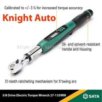 SATA 96525 3/8" Electronic Torque Wrench 27-135NM
