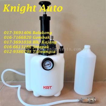 KGT Brake Fluid Bleeder Kit, Manual Oil Change Bleeding Tool, 3L Tank Reservoir with Hand Pump ID34607