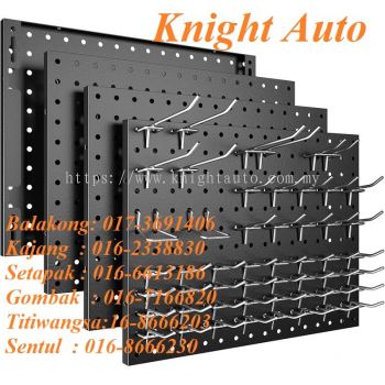 KGT Steel Pegboard Organizer Wall Shelf (thickness 0.8mm) with 10pcs hook ID38666