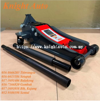 KGT Heavy Duty Ultra 3Ton Floor Jack low profile 80-425mm double pump ID38737