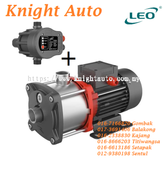 LEO EMHM4-2E S/S Horizontal Multistage Pump with Pressure Control 0.5HP ID39128
