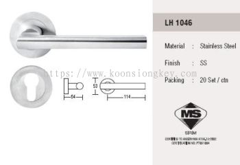 ST GUCHI_Solid stainless steel lever handle LH 1046