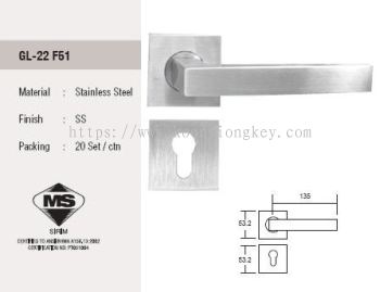 ST GUCHI_Stainless steel hollow lever handle GL-22 F51