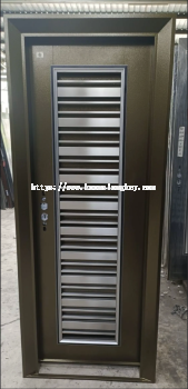 ASIA SAFETY DOOR 35X7 GREEN SS220 LH[OPEN IN]