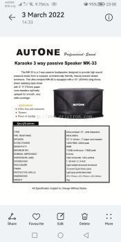 Autone karaoke speaker 