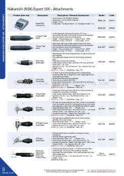 Nakanishi (NSK) Espert 500 - Attachments