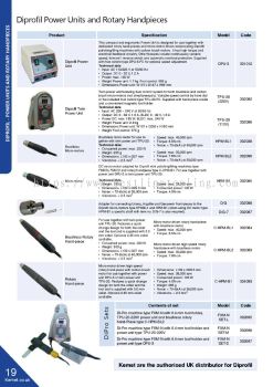 Diprofil - Power Units and Rotary Handpieces 