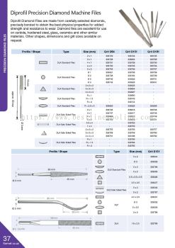 Precision Diamond Files