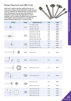 Rotary Diamond & CBN Tools