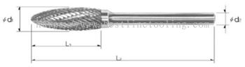 Rotary Burrs - Flame Shape(Form H)