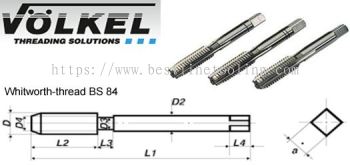 Hand Taps (BSW) - DIN 352 HSS-G