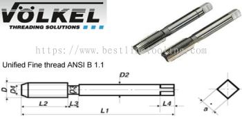 Hand Taps (UNF) - DIN 352 HSS-G Tolerance 2B