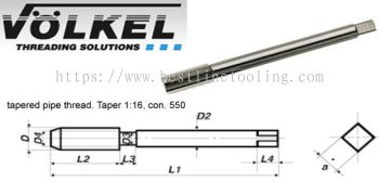 Machine Taps [Rc (BSPT)] - JIS Standard HSS-E