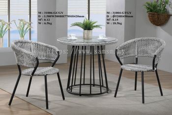 SL-G31004TABLE/31006CHAIR Garden Set Chairs and Table 