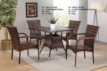SL-G30017TABLE/CHAIR Garden Set Chairs and Table 