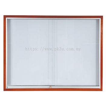 Sliding Glass Cabinet �C Wooden Frame