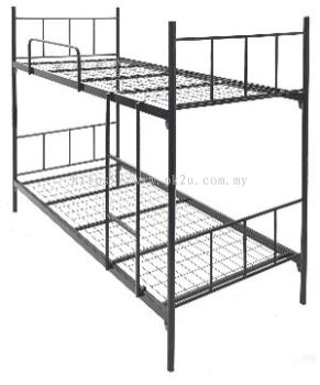 Hostel Furniture - MDB-2S-32B-L2 - Double Decker Metal Bed Frame (32mm)