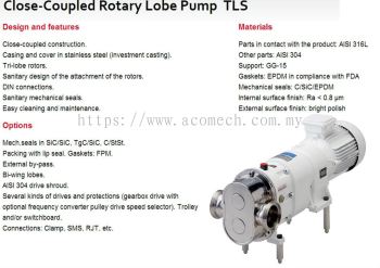 Close-Coupled Rotary Lobe Pump TLS