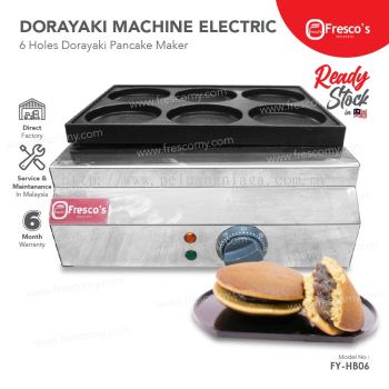 Electric Powered Dorayaki Waffle Maker Electric Six Holes