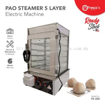 Pao Steamer 5 Layer Stainless Steel Fresco Dim Sum Steamer 1200w Pau steamer