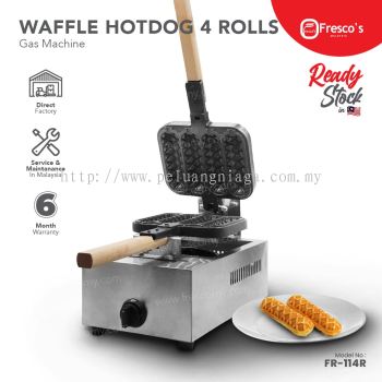 Fresco Waffle Hotdog 4Rolls Gas Machine FR-114R