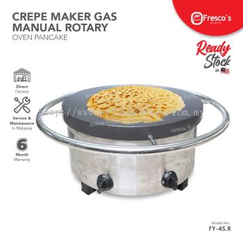 Crepe Maker Gas Manual Rotary Oven Pancake