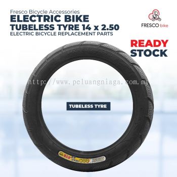 Electric Bicycle Tubeless Tyre 14x2.50 Electric Bike