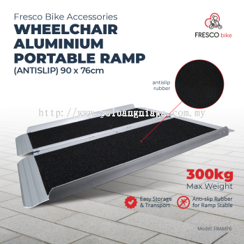 Wheelchair Aluminium Ramp Portable (Antislip) 90 X 76cm