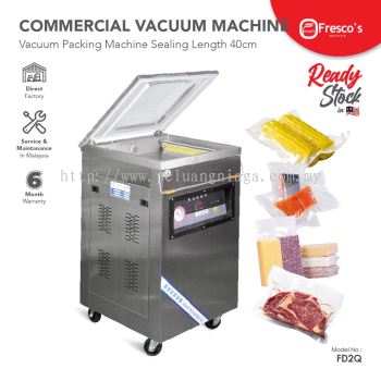 Fresco Vacuum Sealer Machine| 2 Side Vacuum 40cm Long|  Food Vacuum Sealing Wet & Dry Double Sealing
