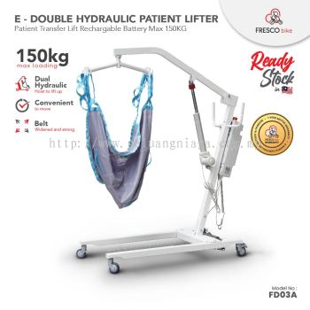 Electric Double Hydraulic Patient Transfer Lift Rechargeable Battery Patient Hoist Lifting Device for 