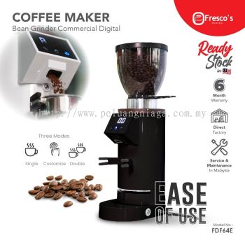 Fresco Electric Conical 64mm Steel Burr Timer Dosing Coffee Grinder On Sale Automatic Bean Grinder Coffee Grinder
