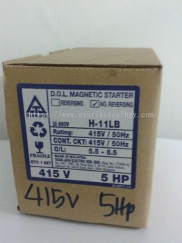 D.O.L Magnetic Starter H-11LB 5HP 415V