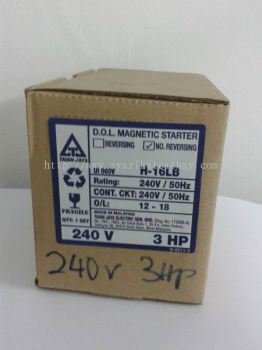 D.O.L Magnetic Starter H-16LB  3HP 240V