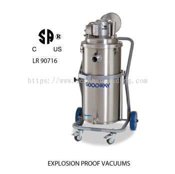 VAC-EX-120-25SS – Large Volume Industrial Wet/Dry Explosion Proof Vacuum, 120V