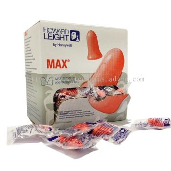 HOWARD LEIGHT MAX-1 UNCORDED EAR PLUGS