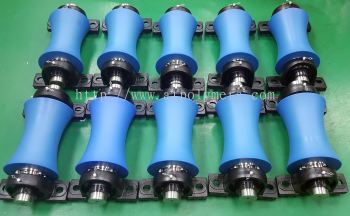 Row of Nylon Guide Rollers