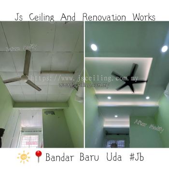Specialist Cornices Ceiling Design # included. Wiring & Led Downlight. #Bandar baru uda #Jb #welcome inquire about us tq #Free On-Site Measurement #Free On-Quotations 