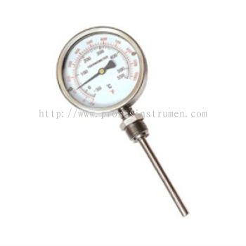 Bi-metal Thermometer - Bottom Connection