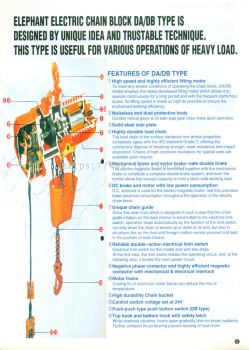 DA model Electric Chain Hoist - Heavy Duty Type