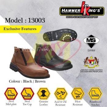 HAMMER KING'S 13003 Safety Shoes - Exclusive Features 