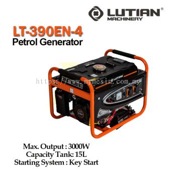 Lutian LT-3900EN-4 Gasoline Generator 3000W c/w Battery Starter [Code: 9943]