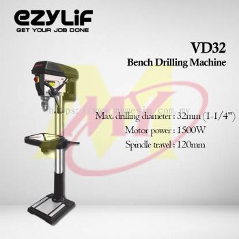 Ezylif VD32 Bench Drilling Machine 32mm 1500W [Code: 10194]