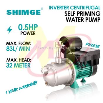 Shimge PX203E 0.5Hp Inverter Centrifugal Self Priming Water Pump Pressure Adjustable