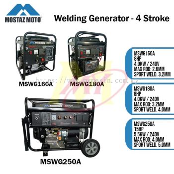 Mostaz Moto MSWG Petrol Welding Generator 4 Stroke AC/DC
