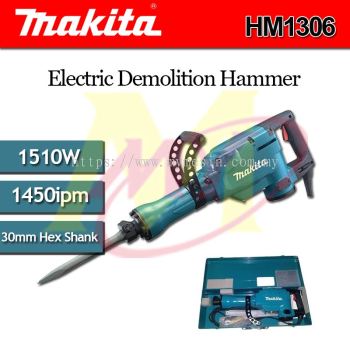 Makita 1306 Electric Demolition Hammer 1510W